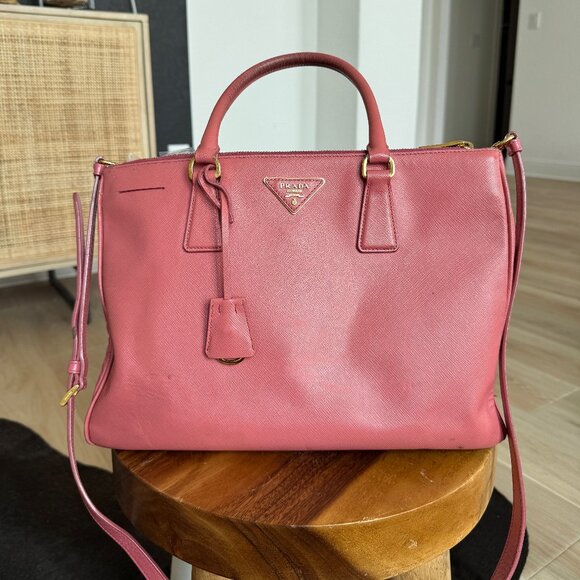 Prada Saffiano Pink Leather Bag - Picture 1 of 16